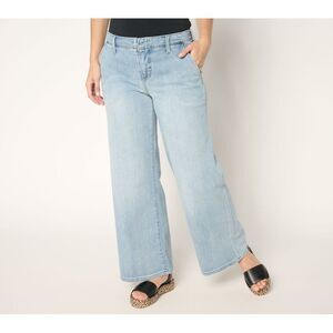 Liverpool Los Angeles Women's Plus Sz Pants 16W Medium Grey Heather A689243